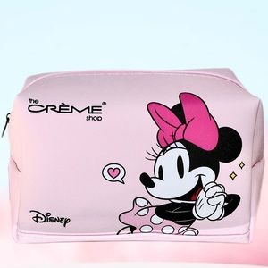 NEW CRÈME Shop Disney Mickey & Minnie Mouse Travel Pouch Pink